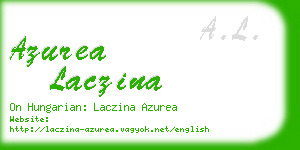 azurea laczina business card